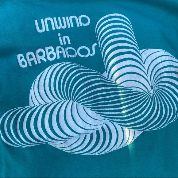 80s Unwind in Barbados T Shirt M Single Stitch - Picture 3 of 9